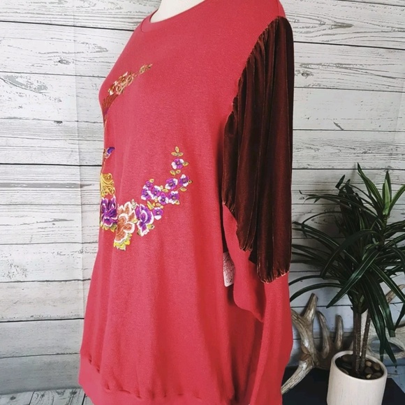 Multifabric long sleeve sweater - Picture 2 of 5